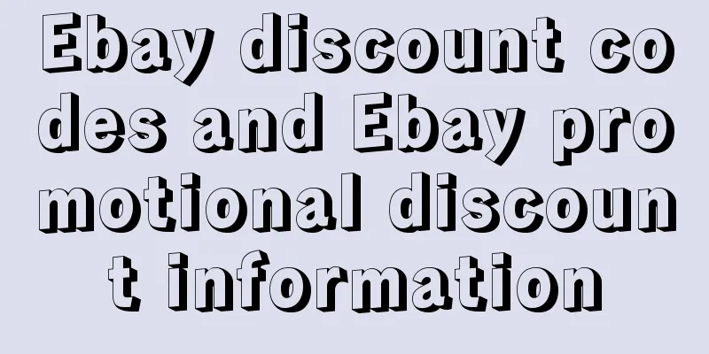 Ebay discount codes and Ebay promotional discount information