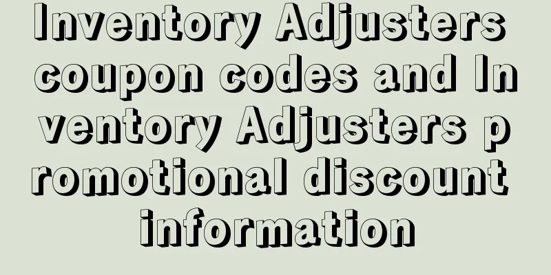 Inventory Adjusters coupon codes and Inventory Adjusters promotional discount information