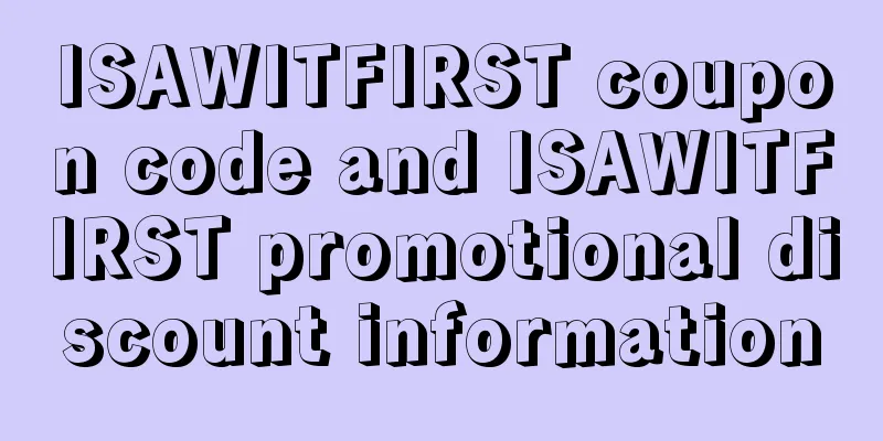 ISAWITFIRST coupon code and ISAWITFIRST promotional discount information