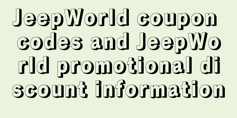 JeepWorld coupon codes and JeepWorld promotional discount information
