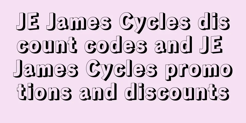 JE James Cycles discount codes and JE James Cycles promotions and discounts