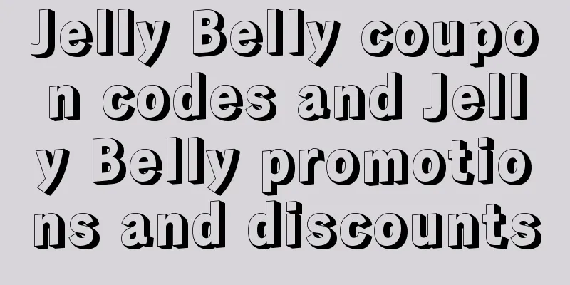 Jelly Belly coupon codes and Jelly Belly promotions and discounts