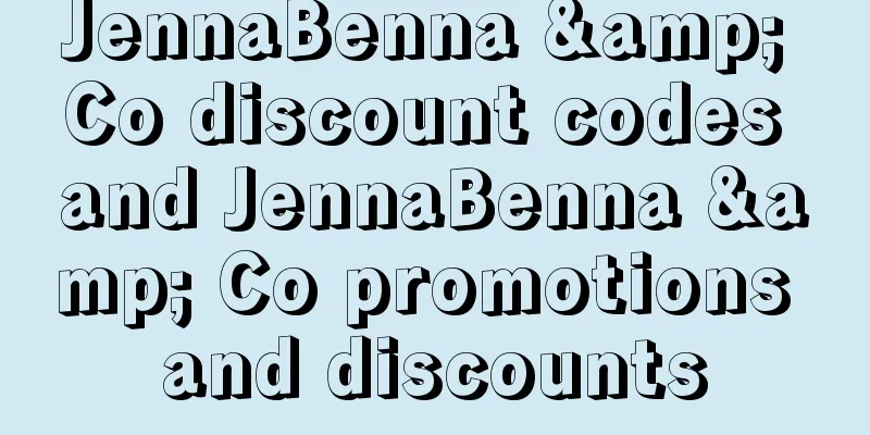 JennaBenna & Co discount codes and JennaBenna & Co promotions and discounts