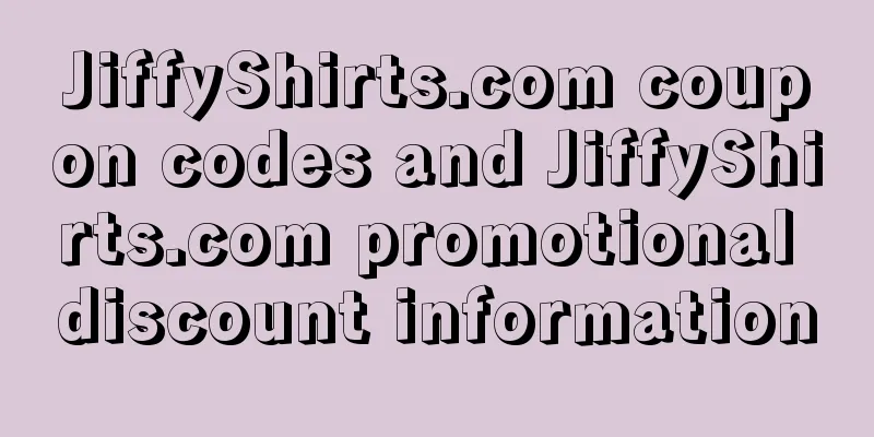 JiffyShirts.com coupon codes and JiffyShirts.com promotional discount information