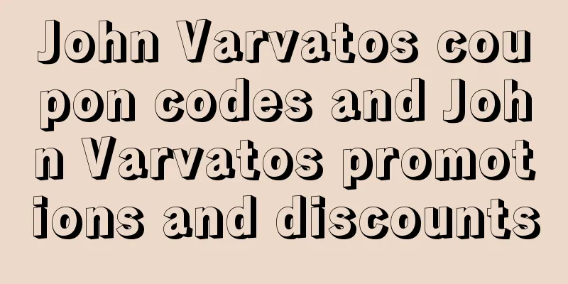 John Varvatos coupon codes and John Varvatos promotions and discounts