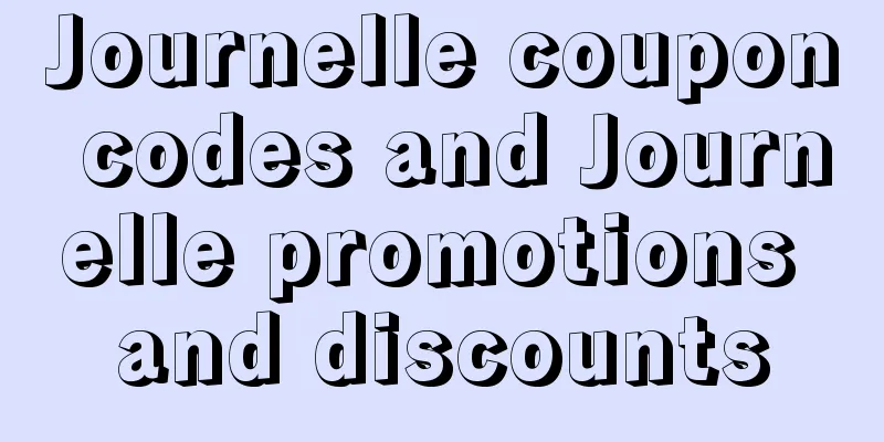 Journelle coupon codes and Journelle promotions and discounts