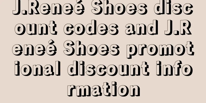 J.Reneé Shoes discount codes and J.Reneé Shoes promotional discount information