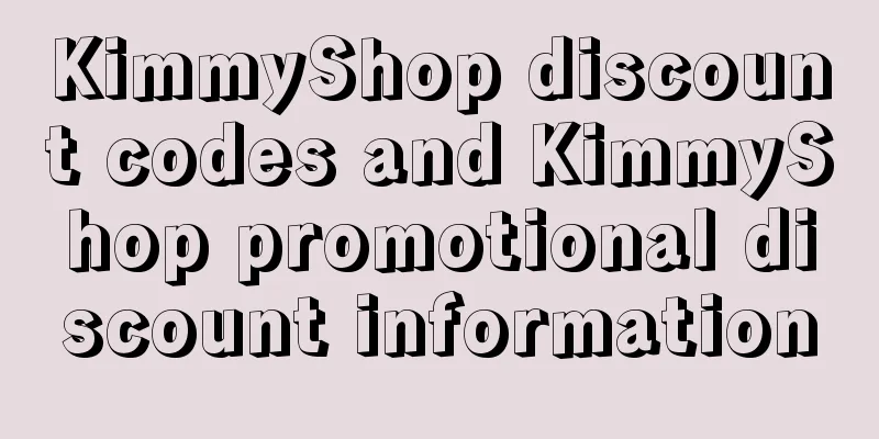 KimmyShop discount codes and KimmyShop promotional discount information