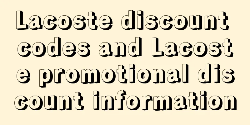 Lacoste discount codes and Lacoste promotional discount information