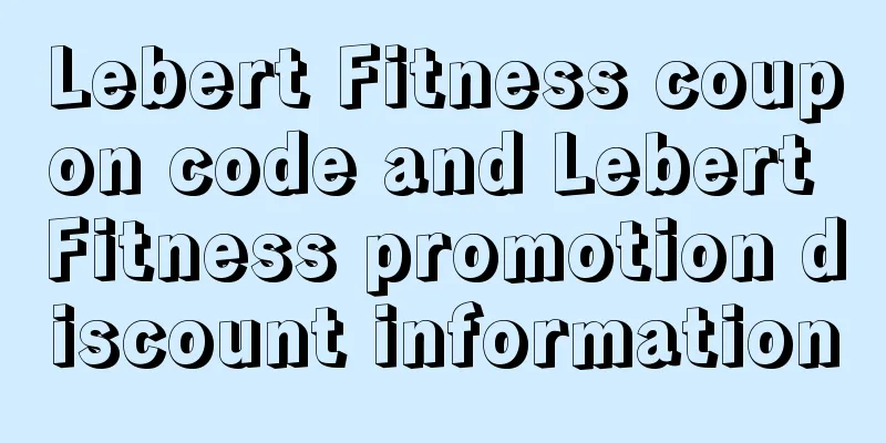 Lebert Fitness coupon code and Lebert Fitness promotion discount information