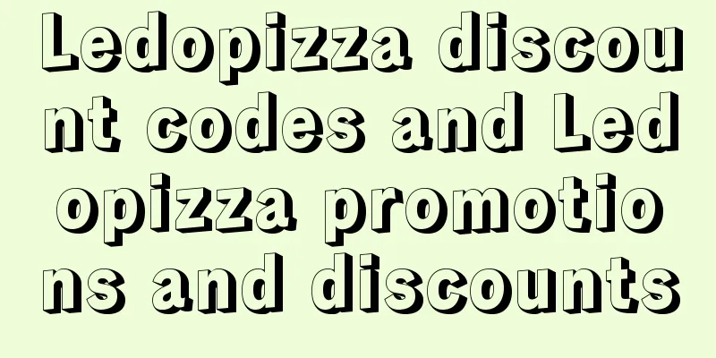 Ledopizza discount codes and Ledopizza promotions and discounts