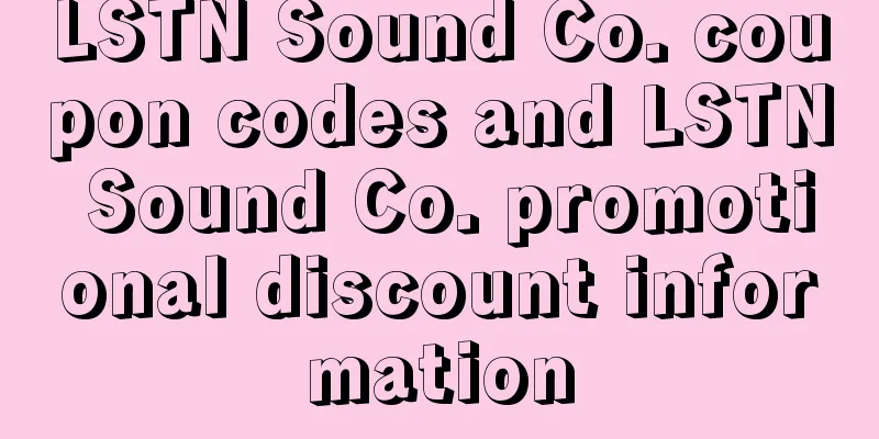 LSTN Sound Co. coupon codes and LSTN Sound Co. promotional discount information