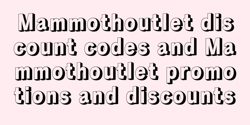 Mammothoutlet discount codes and Mammothoutlet promotions and discounts