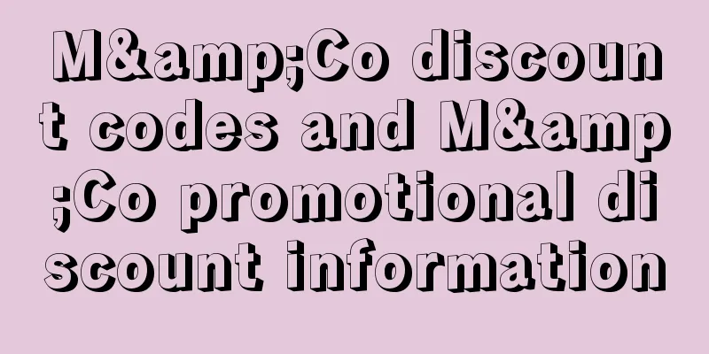 M&Co discount codes and M&Co promotional discount information