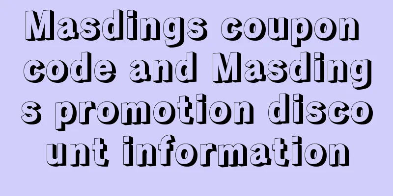 Masdings coupon code and Masdings promotion discount information