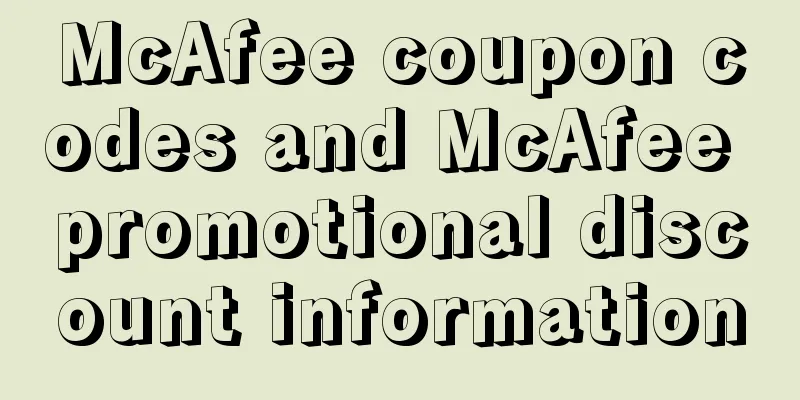 McAfee coupon codes and McAfee promotional discount information