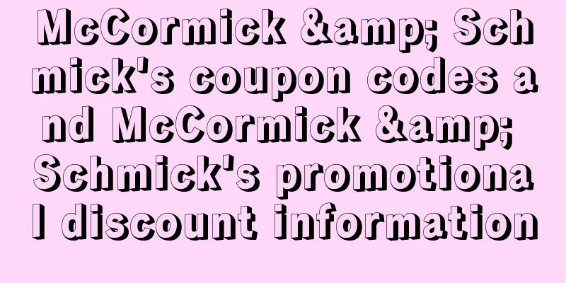 McCormick & Schmick's coupon codes and McCormick & Schmick's promotional discount information