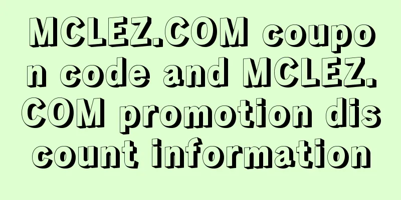 MCLEZ.COM coupon code and MCLEZ.COM promotion discount information