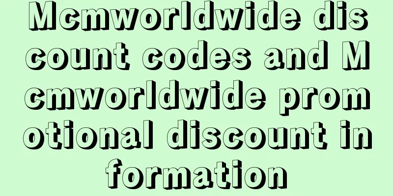 Mcmworldwide discount codes and Mcmworldwide promotional discount information