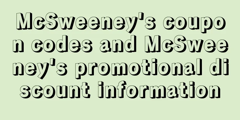 McSweeney's coupon codes and McSweeney's promotional discount information