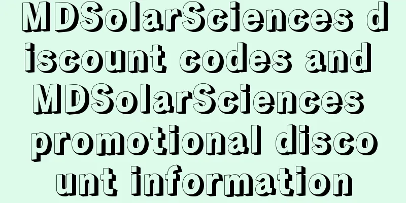 MDSolarSciences discount codes and MDSolarSciences promotional discount information