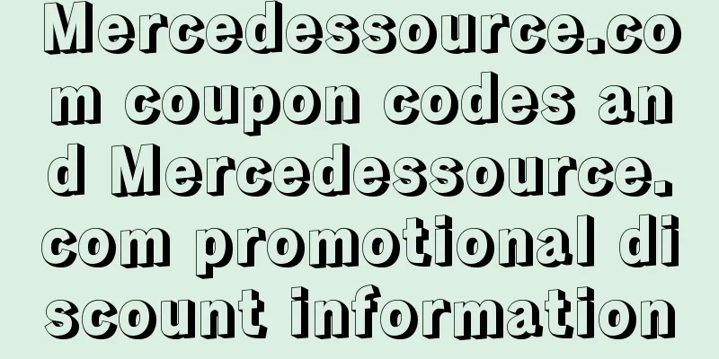 Mercedessource.com coupon codes and Mercedessource.com promotional discount information