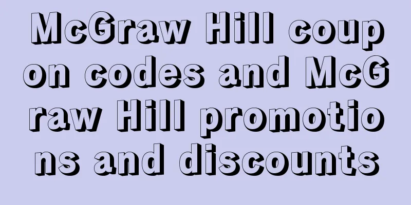 McGraw Hill coupon codes and McGraw Hill promotions and discounts