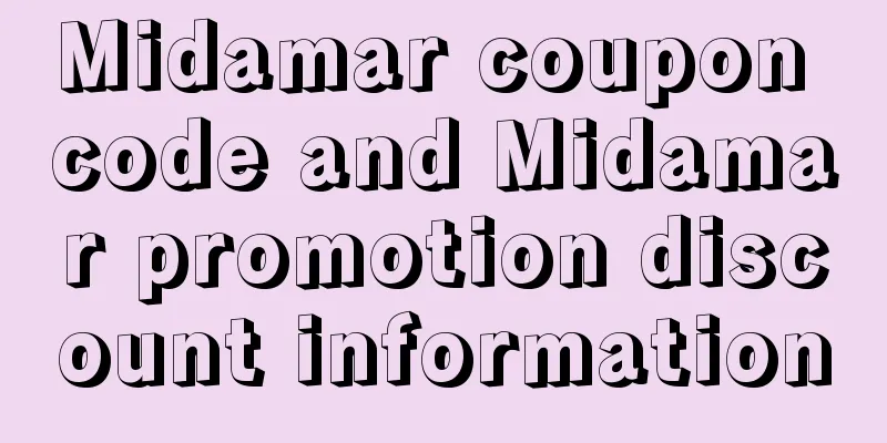 Midamar coupon code and Midamar promotion discount information