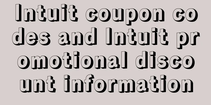 Intuit coupon codes and Intuit promotional discount information