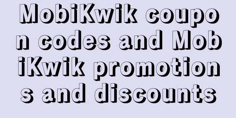 MobiKwik coupon codes and MobiKwik promotions and discounts