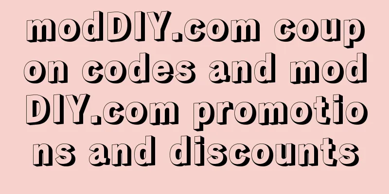 modDIY.com coupon codes and modDIY.com promotions and discounts