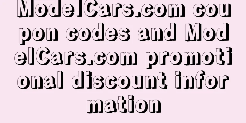 ModelCars.com coupon codes and ModelCars.com promotional discount information