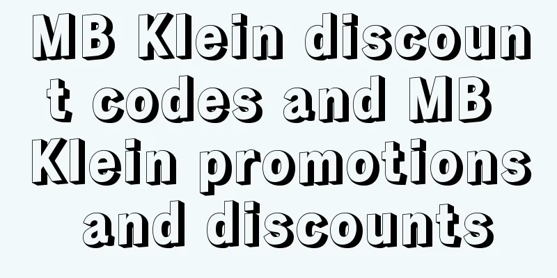 MB Klein discount codes and MB Klein promotions and discounts