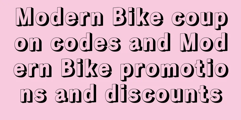 Modern Bike coupon codes and Modern Bike promotions and discounts