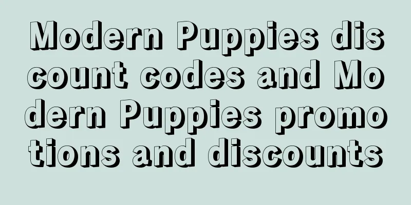 Modern Puppies discount codes and Modern Puppies promotions and discounts