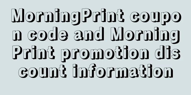 MorningPrint coupon code and MorningPrint promotion discount information