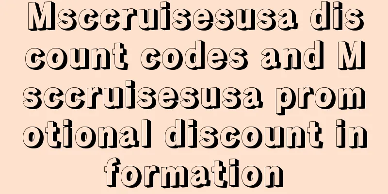 Msccruisesusa discount codes and Msccruisesusa promotional discount information