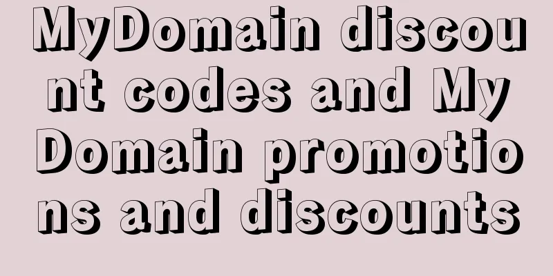 MyDomain discount codes and MyDomain promotions and discounts