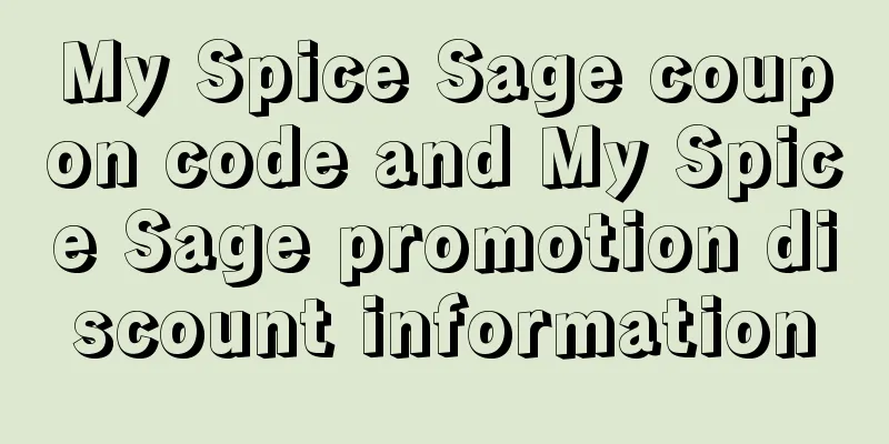 My Spice Sage coupon code and My Spice Sage promotion discount information