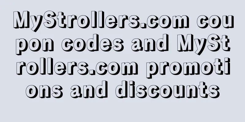 MyStrollers.com coupon codes and MyStrollers.com promotions and discounts