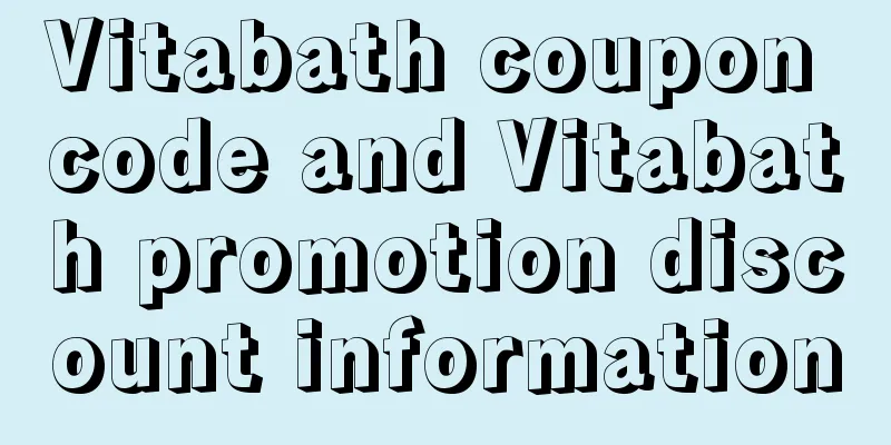 Vitabath coupon code and Vitabath promotion discount information