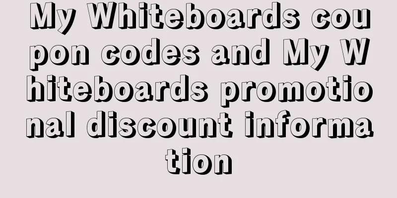 My Whiteboards coupon codes and My Whiteboards promotional discount information