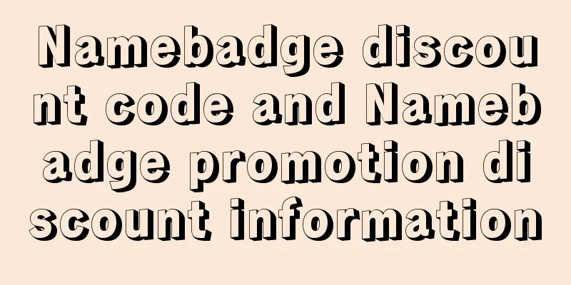 Namebadge discount code and Namebadge promotion discount information