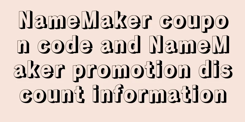 NameMaker coupon code and NameMaker promotion discount information