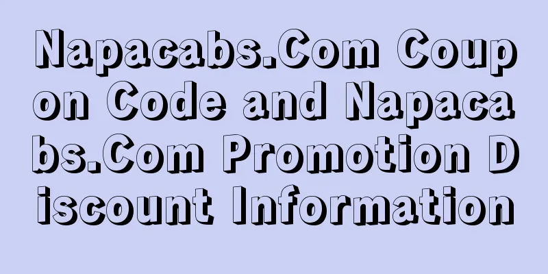 Napacabs.Com Coupon Code and Napacabs.Com Promotion Discount Information