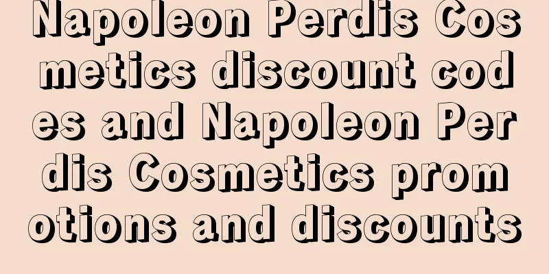 Napoleon Perdis Cosmetics discount codes and Napoleon Perdis Cosmetics promotions and discounts