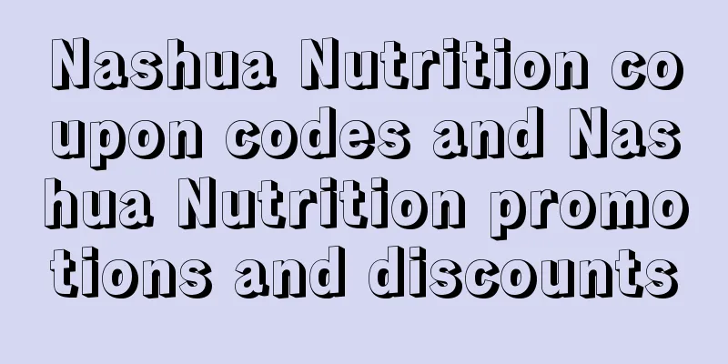 Nashua Nutrition coupon codes and Nashua Nutrition promotions and discounts