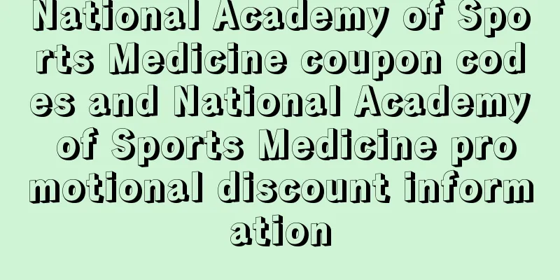 National Academy of Sports Medicine coupon codes and National Academy of Sports Medicine promotional discount information