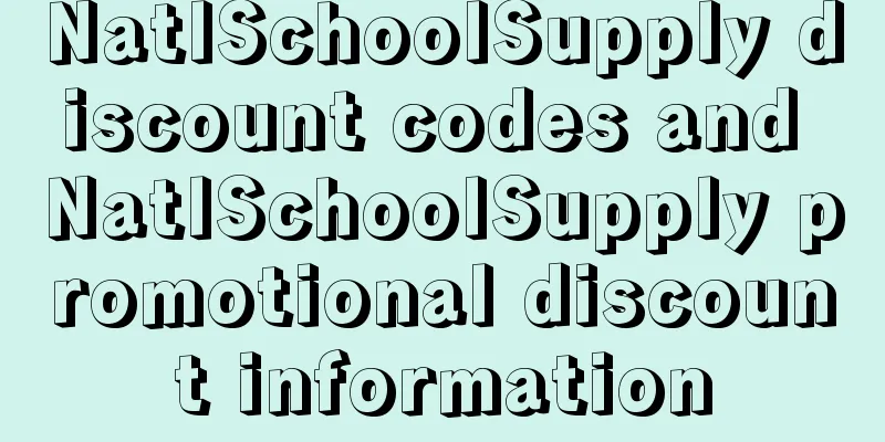 NatlSchoolSupply discount codes and NatlSchoolSupply promotional discount information