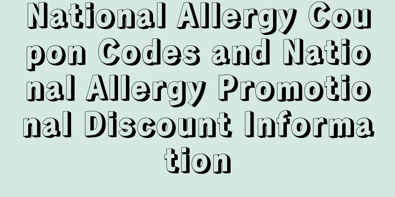 National Allergy Coupon Codes and National Allergy Promotional Discount Information